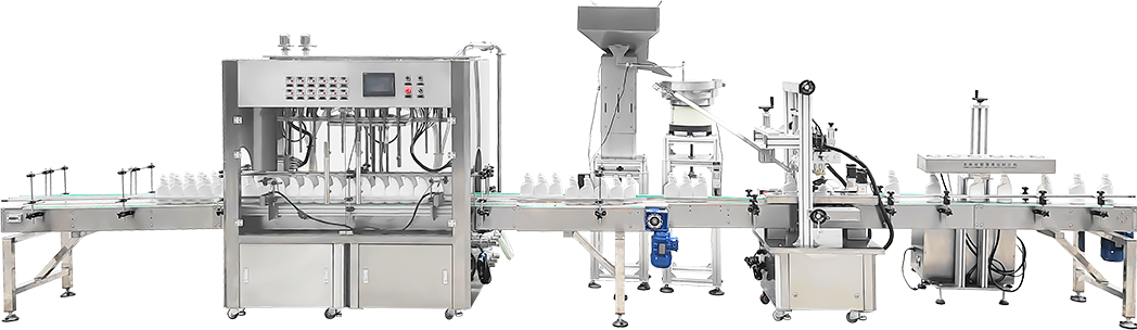 Double track filling and capping sealing line