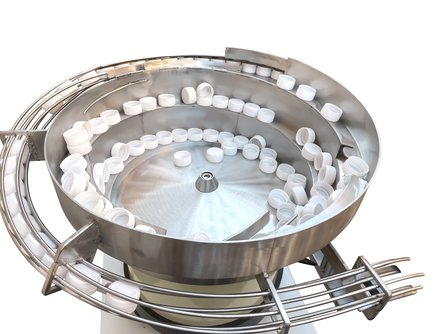 Six-head beverage filling machine with dust cover, upper cover, screwing cap, and labeling assembly line