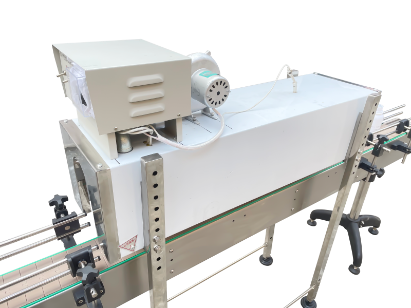 Filling, capping, labeling, heat shrink wire