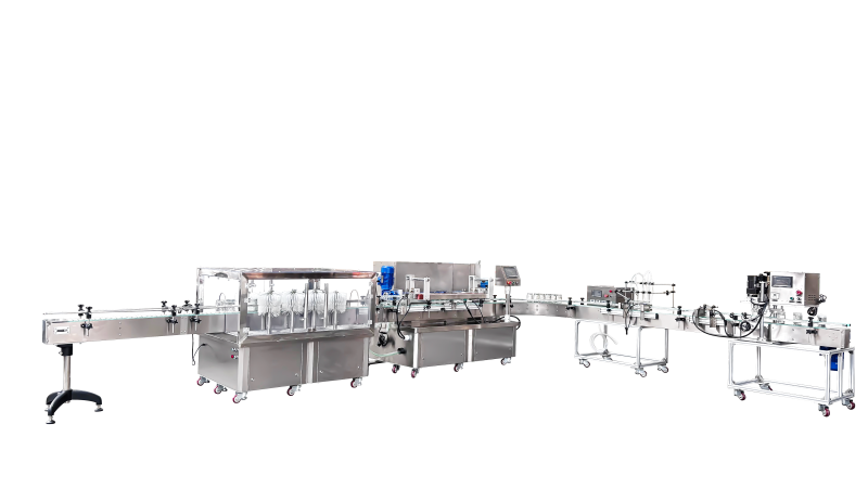 Brush washing bottle filling capping machine