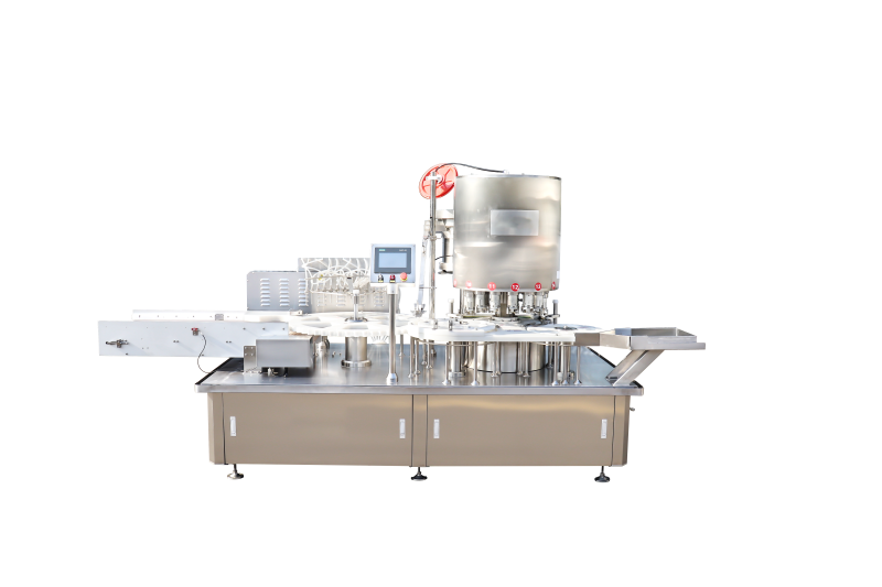 Fully automatic 14-head filling and lower cap 12-head screwing machine