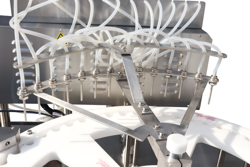 Fully automatic 14-head filling and lower cap 12-head screwing machine