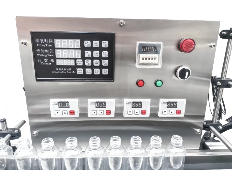 Tabletop 4-Head Gear Pump Liquid Filling Machine