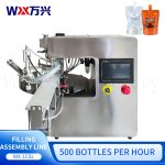 Small rotary disc stand-up pouch filling machine for soy milk, milk and mineral water with spout bag packaging machine - Image 2
