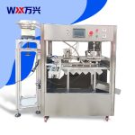 Fully automatic double-head Chinese medicine liquid stand-up bag filling machine, cabinet type seasoning nozzle bag packaging machine