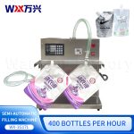 Semi-automatic single-head liquid detergent nozzle bag filling machine, cleaning agent disinfectant water washing products packaging machine - Image 2
